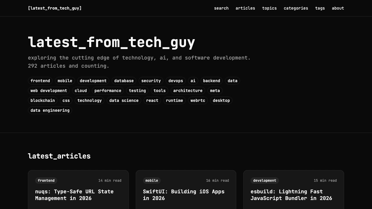 LatestFromTechGuy — Web Apps screenshot